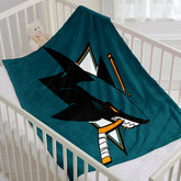 San Jose Sharks Hockey Team Flannel Fleece Throw Blanket